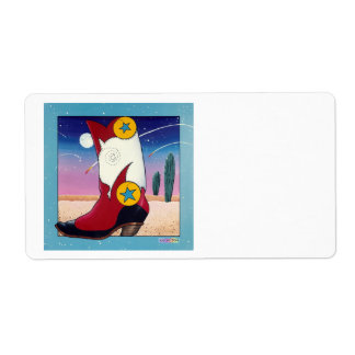 AVERY ETIKETT - Alla nedtryckta cowboyBoots Fraktsedel