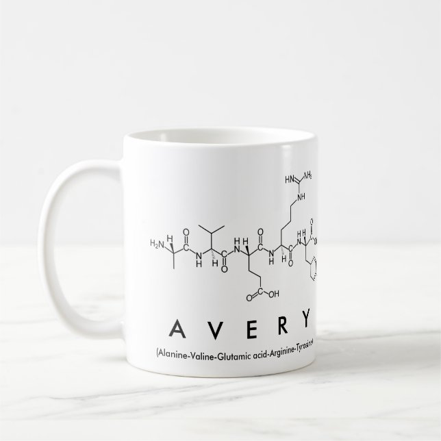 Avery peptide namn mugg (Vänster)