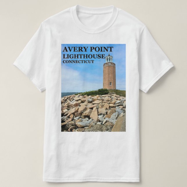 Avery Point-fyr, anslutning T-Shirt (Design framsida)