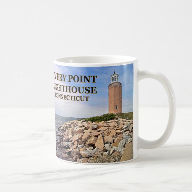 Avery Point fyr, Connecticut Kaffemugg (Höger)