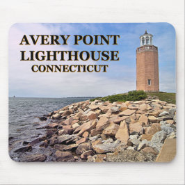 Avery Point fyr, Connecticut Mousepad Musmatta