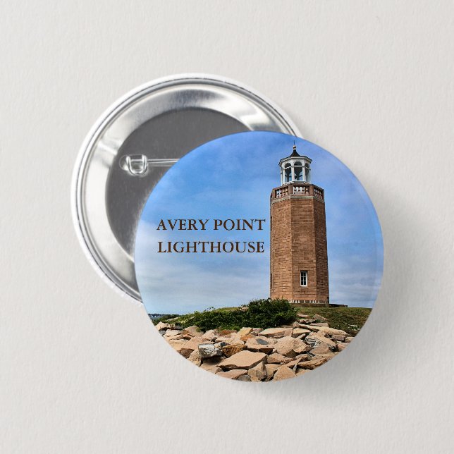 Avery Point-fyr, knappen Koppla stift Knapp (Framsida & baksida)