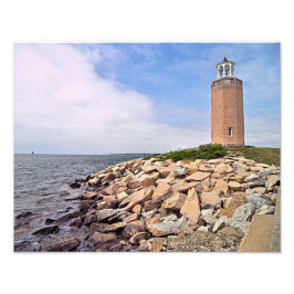 Avery Point Lighthouse, Connecticut Foto Print