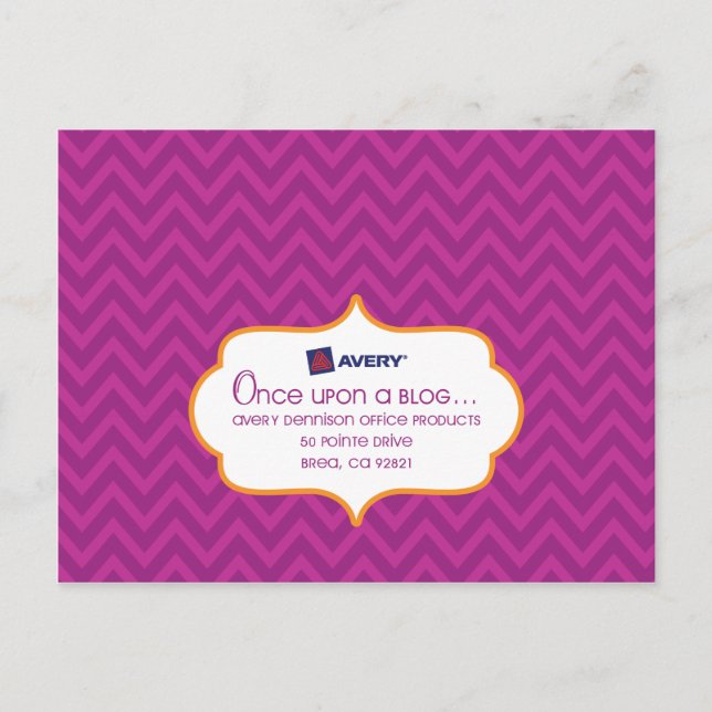 Avery SocialLuxe-vykort Vykort (Framsida)