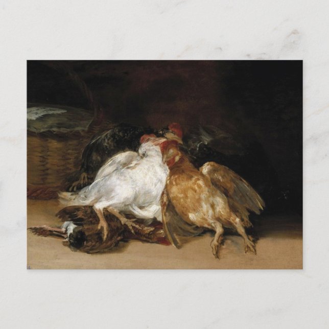 Aves Muertas - Francisco de Goya Vykort (Framsida)
