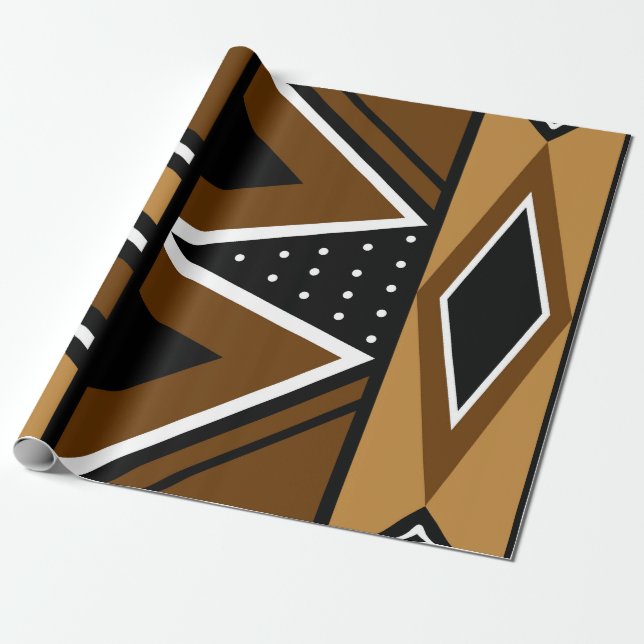 Avfall av afrikansk Lera Trasa-gåva Presentpapper (Utrullad)