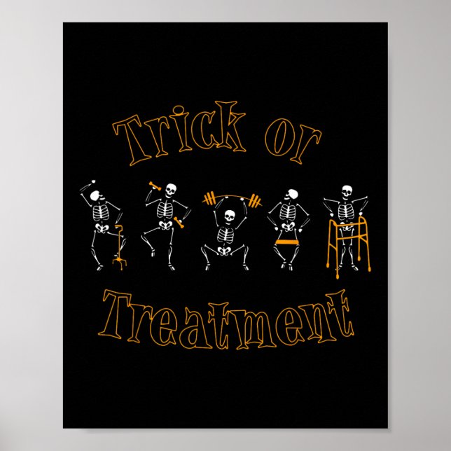 Avfall eller behandling Fysisk behandling Skeleton Poster (Framsidan)