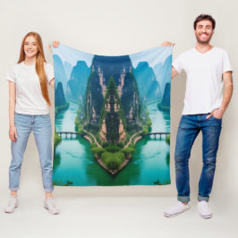 Avfall i Serenity - Karst River Valley Blanket Fleecefilt