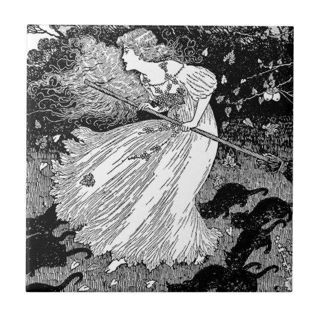 Avfall med katt kakelplatta (Framsidan)