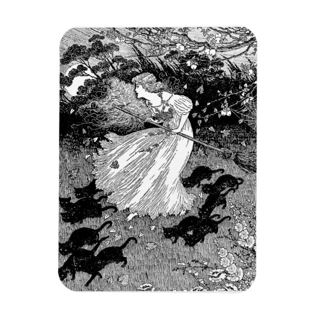 Avfall med katt magnet (Vertikal)