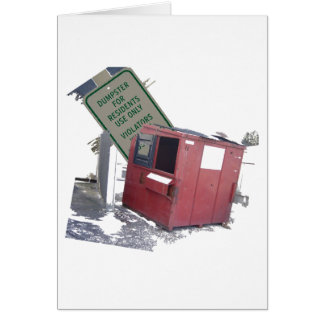 Avfallscontainer Hälsningskort