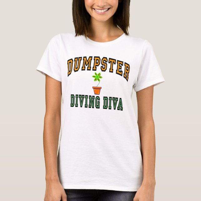 AvfallscontainerdykningDiva T-shirt (Framsida)