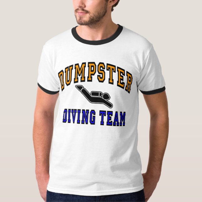 Avfallscontainerdykninglag T-shirt (Framsida)