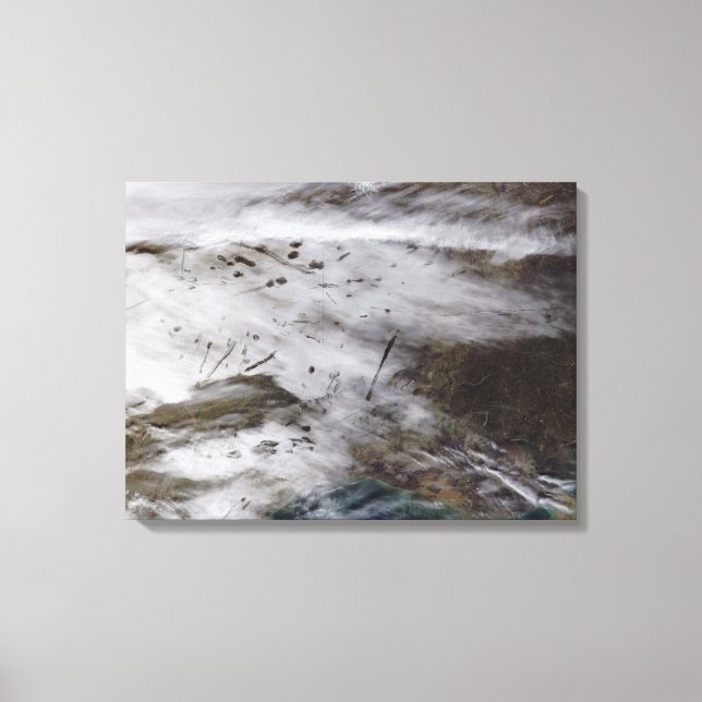 Avfallsspår för luftfartyg canvastryck (Framsida)