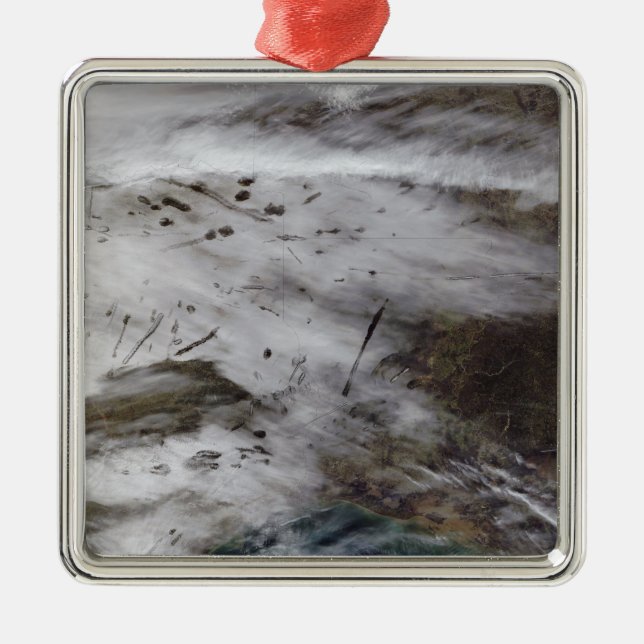 Avfallsspår för luftfartyg julgransprydnad metall (Framsidan)