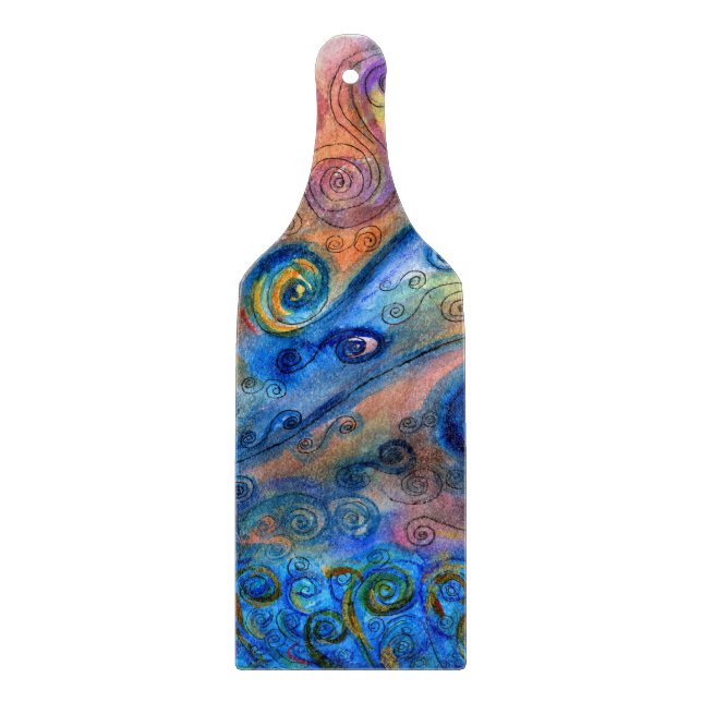 Avfärgad glasdesignerskärning - Köks (Framsidan)