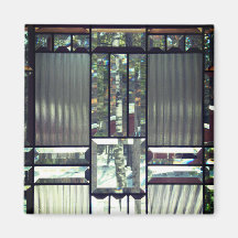 Avfasad glasbjörn träd metallic silver modern
