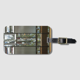 Avfasat grått av svart silver, modernt bagagebricka