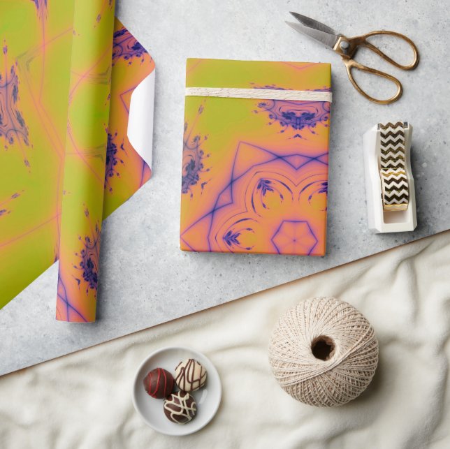 Avfasning av solnedgång - kontrast Mandela Presentpapper (Hantverk)