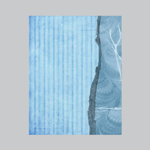 Avflagande Randigt Blått Scrapbookpapper
