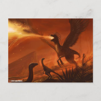 Avfyra-Andning förhistorisk Dinosaur av Jake Vykort