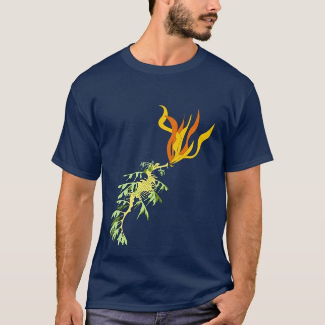 Avfyra andninghavsdraken t-shirt (Framsida)