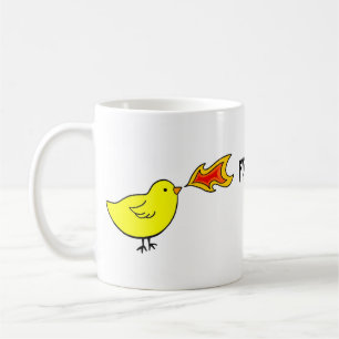 Avfyra andninghönor av den roliga fabelmuggen fö kaffemugg