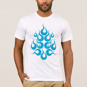 Avfyra ansiktsbehandlingen maskerar t-shirt