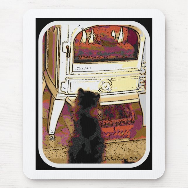 Avfyra att stirra kattunge musmatta (Framsidan)