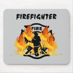 Avfyra avdelning flammar musmatta
