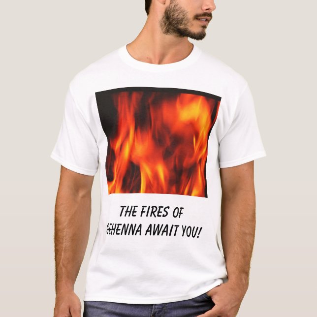 avfyra avfyrar av Gehenna väntar på dig! Tee Shirt (Framsida)