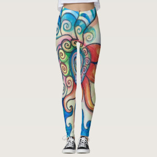 Avfyra & bevattna damasker leggings