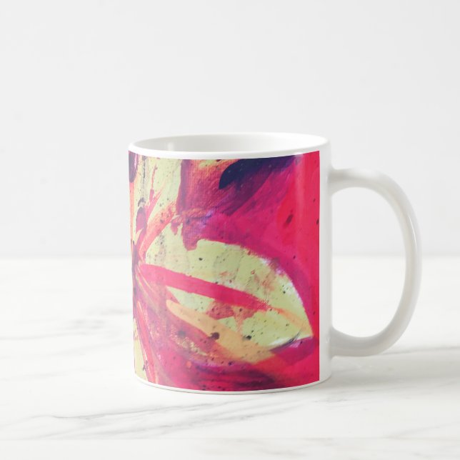 Avfyra blommamuggen kaffemugg (Höger)
