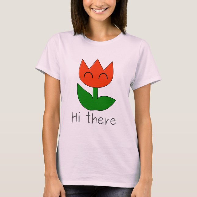Avfyra blomman tee (Framsida)
