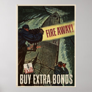 Avfyra bort! Extra krigförbindelser för köp Poster