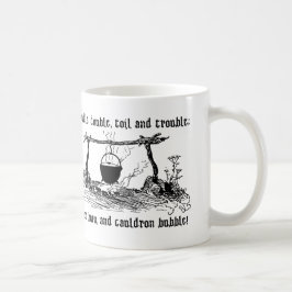 Avfyra brännskadakitteln bubblar, den Shakespeare Kaffemugg
