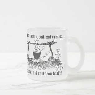 Avfyra brännskadakitteln bubblar det Shakespeare Frostad Glasmugg