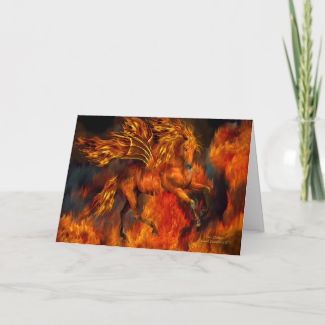 Avfyra dansare ArtCard Kort (Framsida)