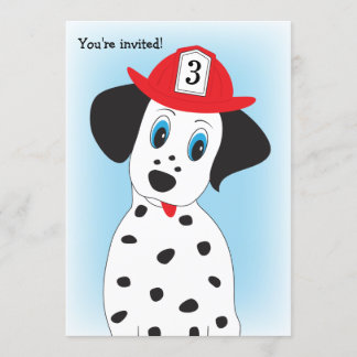 Avfyra den Dept. Tema Pojke födelsedagsfest Inbjudningar