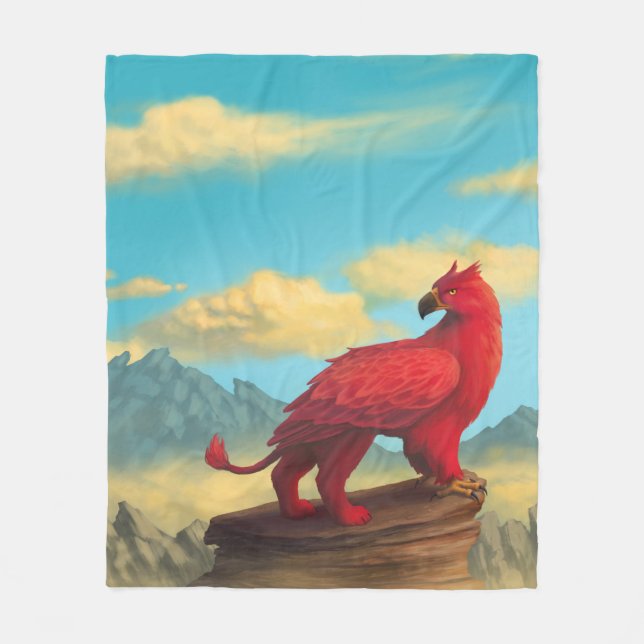 Avfyra den Griffon filten Fleecefilt (Framsidan)