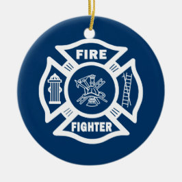 Avfyra den maltesiska kämpen julgransprydnad keramik