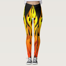 Avfyra designad damasker för trycket leggings