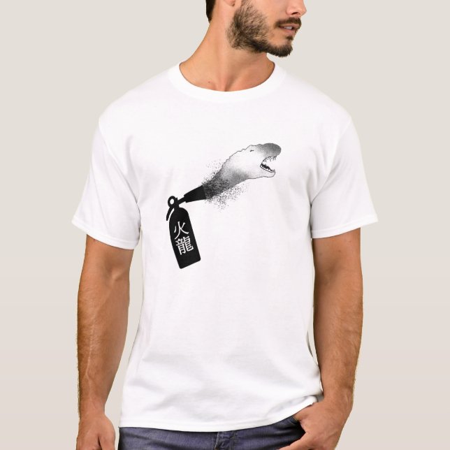 Avfyra Dino. T-shirt (Framsida)