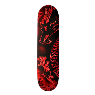 Avfyra drakeinslag som beställnings- Pro parkerar Skateboard Bräda 21,5 Cm