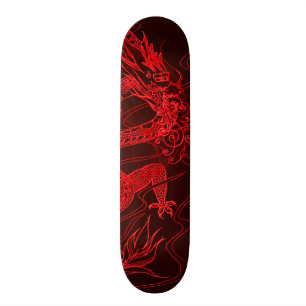 Avfyra drakeinslag som beställnings- Pro parkerar Skateboard Bräda 21,5 Cm