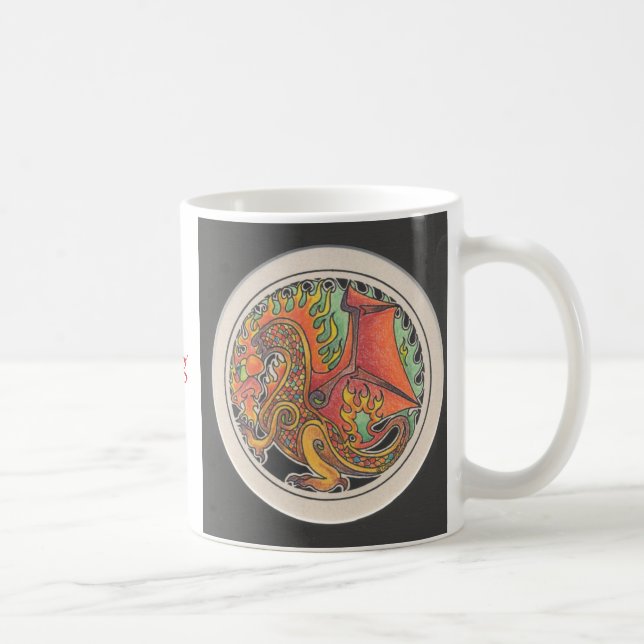 Avfyra draken kaffemugg (Höger)