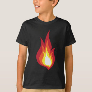 Avfyra dräkten flammar - den glöder fyrverkerier t shirt