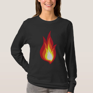 Avfyra dräkten flammar - den glöder fyrverkerier t shirt