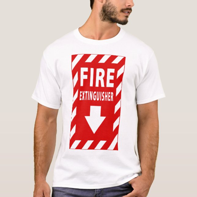 avfyra eldsläckaren undertecknar tröja (Framsida)