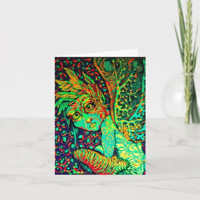 Avfyra Fae noterar kortet Kort (Framsida)